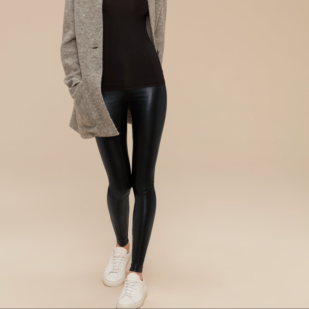 Aritzia Original Wilfred Faux Leather Leggings